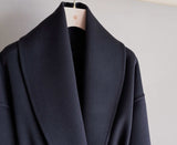 AL-10140/Cashmere-Shawl Wrap Coat