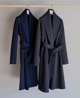 AL-10140/Cashmere-Shawl Wrap Coat