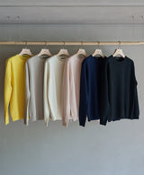 TL-1369/Wool Cashmere - Crew Neck Knit