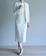 TL-4338/Dry Cotton Stretch-Nocollar Jacket