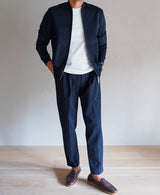 TM-9764/Cotton Nylon Stretch Punch-Baseball Jacket