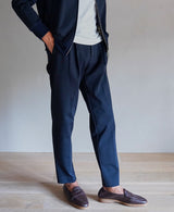 TM-6765 / Cotton Nylon Stretch Punch-Tapered Pants