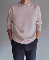 TL-1369/Wool Cashmere - Crew Neck Knit