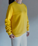 TL-1369/Wool Cashmere - Crew Neck Knit