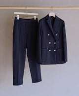 TL-6358 / Cotton Nylon Stretch Punch-Tapered Pants