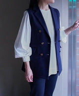 TL-4735/Cotton Art Pique-Short Gilet