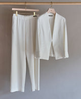 TL-4338/Dry Cotton Stretch-Nocollar Jacket