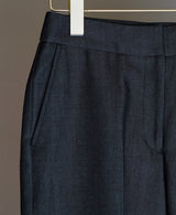 AL-6147 / Wool Denim-Semi Wide Pants