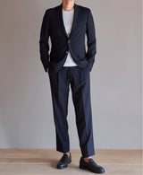 AM-4075 / Strong Twist Wool Stretch-Single Jacket
