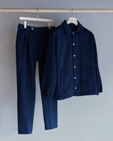 TM-6768/Cotten Nylon Cardboard Knit-Tapered Pants