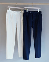 TM-6768/Cotten Nylon Cardboard Knit-Tapered Pants