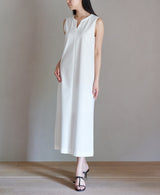 TL-8423/Cotton Twill-Sleeveless Long Onepiece