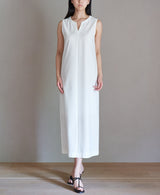TL-8423/Cotton Twill-Sleeveless Long Onepiece