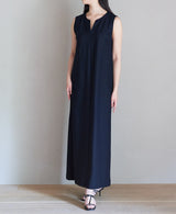 TL-8423/Cotton Twill-Sleeveless Long Onepiece