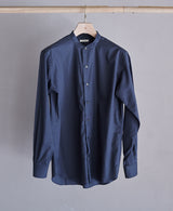 AM-3066/ Cotton Twill-Bandcollar Shirt
