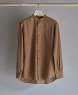 AM-3077/Cotton Wool-Bandcollar Shirt