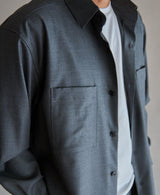 AU-3079/Wool Stretch-Shirt