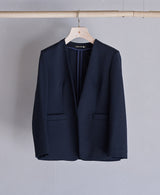 TL-4417/Cotton Nylon light Punch-Nocollar Jacket