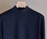 TM-9841 / Single Soft-Fit ①ーMock neck Long Sleeve Tshirt