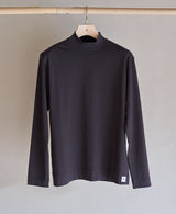 TM-9841 / Single Soft-Fit ①ーMock neck Long Sleeve Tshirt