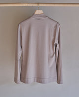 TM-9841 / Single Soft-Fit ①ーMock neck Long Sleeve Tshirt