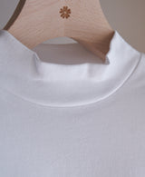 TM-9841 / Single Soft-Fit ①ーMock neck Long Sleeve Tshirt