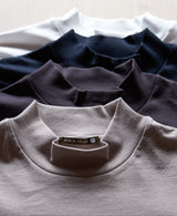 TM-9841 / Single Soft-Fit ①ーMock neck Long Sleeve Tshirt