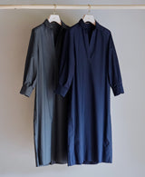 TL-3440/Cotton Backsatin-Skipper Long Shirt