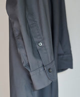 TL-3440/Cotton Backsatin-Skipper Long Shirt