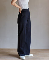 TL-6476/Mercerizing Cotton-Center Seam Wide Pants