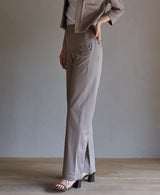 TL-6476/Mercerizing Cotton-Center Seam Wide Pants