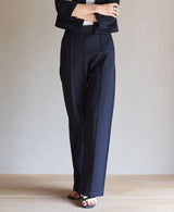 TL-6476/Mercerizing Cotton-Center Seam Wide Pants