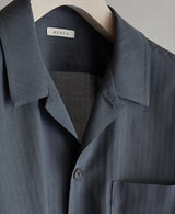 AM-3054 / Cotton Wool-Shortsleeve Relax Shirt