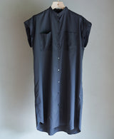 TL-3441/Cotton Backsatin-Short Sleeve Long Shirt