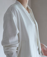 TM-9784 / Compact Pique-Baseball Jacket