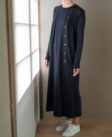 TL-8444/Double Soft-Sleeveless Onepiece