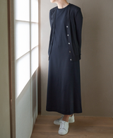 TL-8444/Double Soft-Sleeveless Onepiece