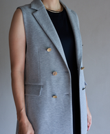 TL-4735/Cotton Art Pique-Short Gilet