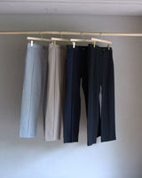 TM-6863/Mercerizing Cotton-Center Seam Wide Pants