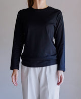 TL-9459/Double Soft-Small Neck Long sleeve TShirt