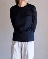 TL-9459/Double Soft-Small Neck Long sleeve TShirt
