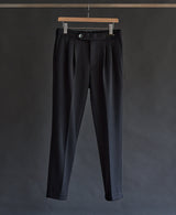 TM-6689 / Wool Cardboard Knit-Tapered Pants