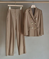 AL-6120/Wool Backsatin-Wide Pants