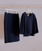 TL-7318/Wool Dobby-Skirt