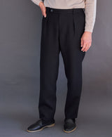AM-6024/Wool Doublecloth-Tapered Pants