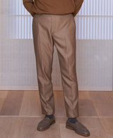 AM-6030/Wool Backsatin-Tapered Pants