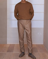 AM-6030/Wool Backsatin-Tapered Pants
