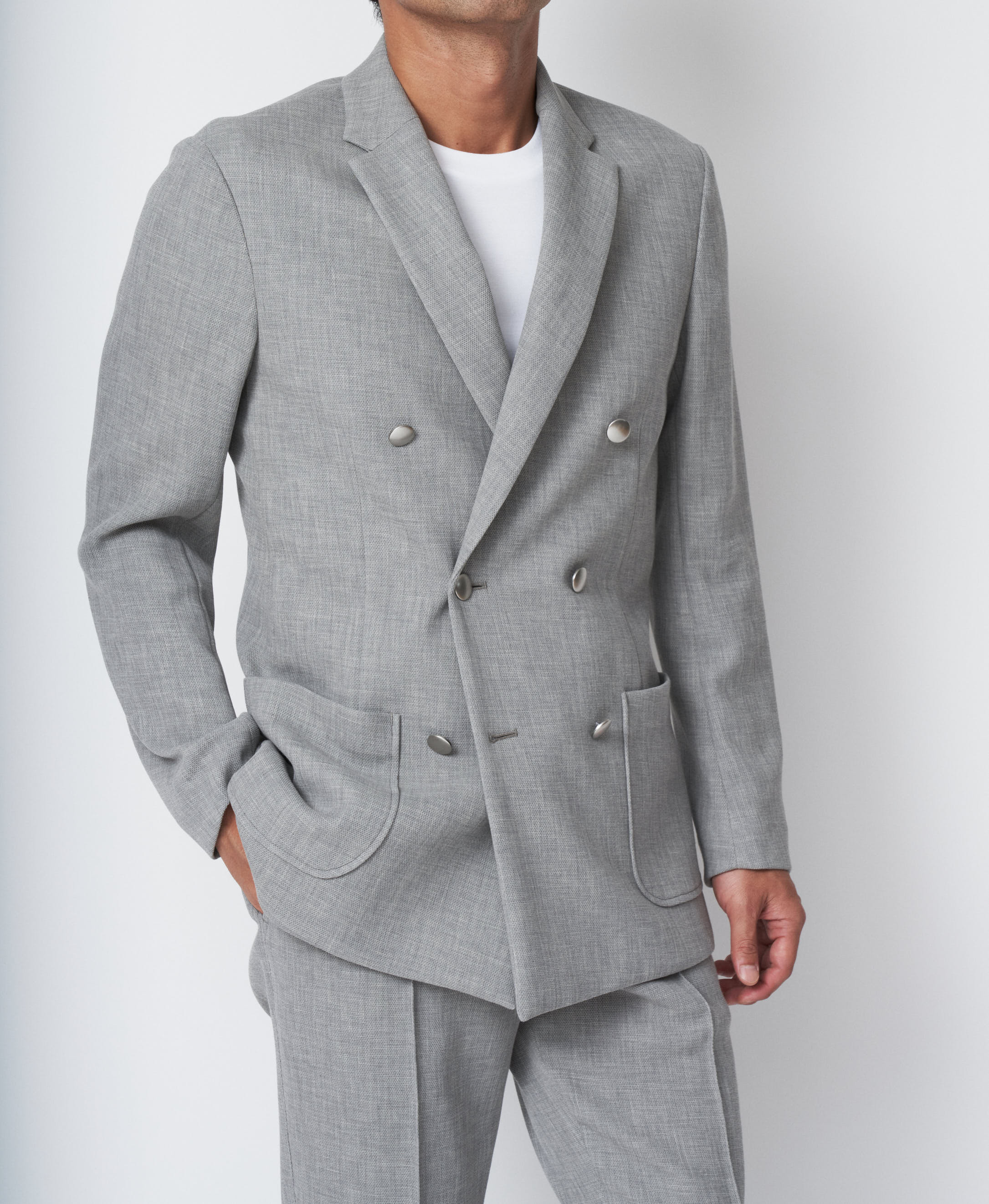 タモリ/HOW ABOUT THIS　帯付 TM-4247 / Strong Twist Pique-Double Jacket – AUXCA. DESIGN