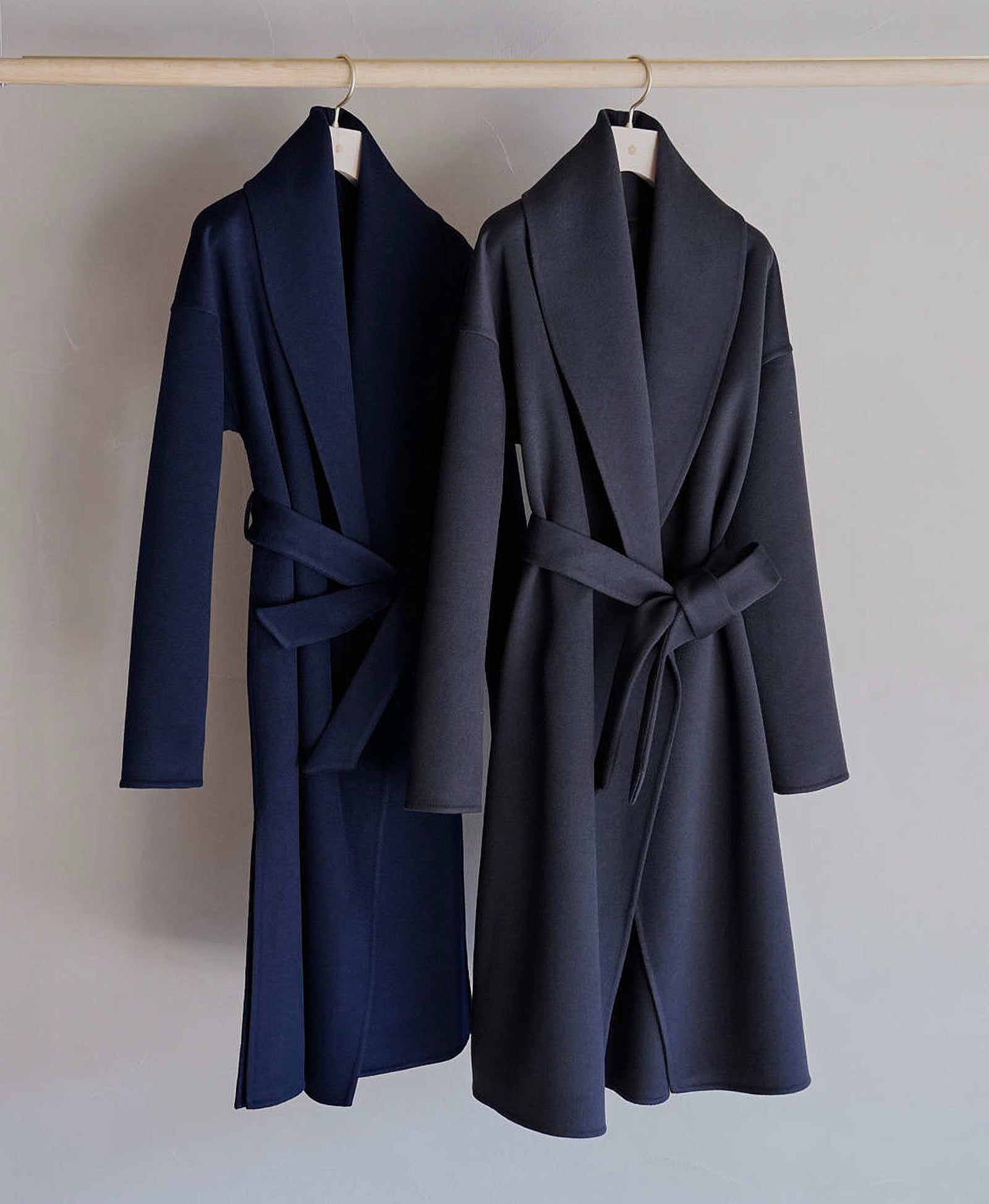 y's NY/CHINO CLOTH WRAP COAT ラップコート ワイズ AL-10140/Cashmere