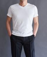 TM-9837 / Single Soft-Fit ①_Stable V Neck T-Shirt